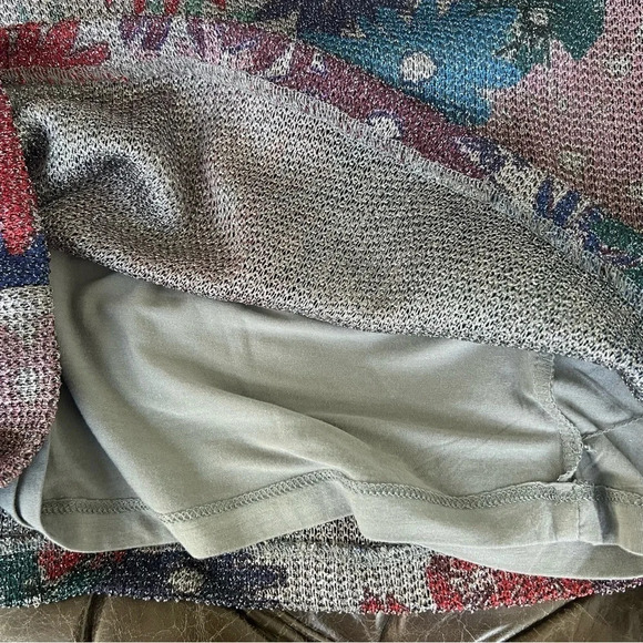 SPLENDID X MARGHERITA MISSONI Dress Brillare Daisy Metallic Midi Sheath Small - Picture 13 of 16